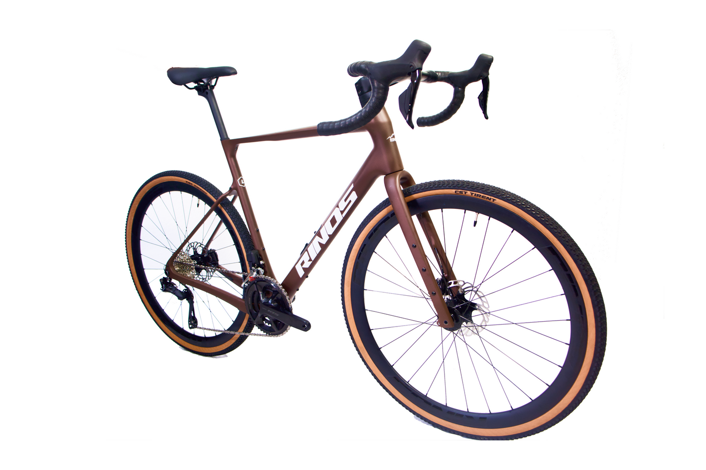 RINOS Carbon Gravel Bike 700C Shimano 105 Di2 R7150 24 Gang Sandman 8.0