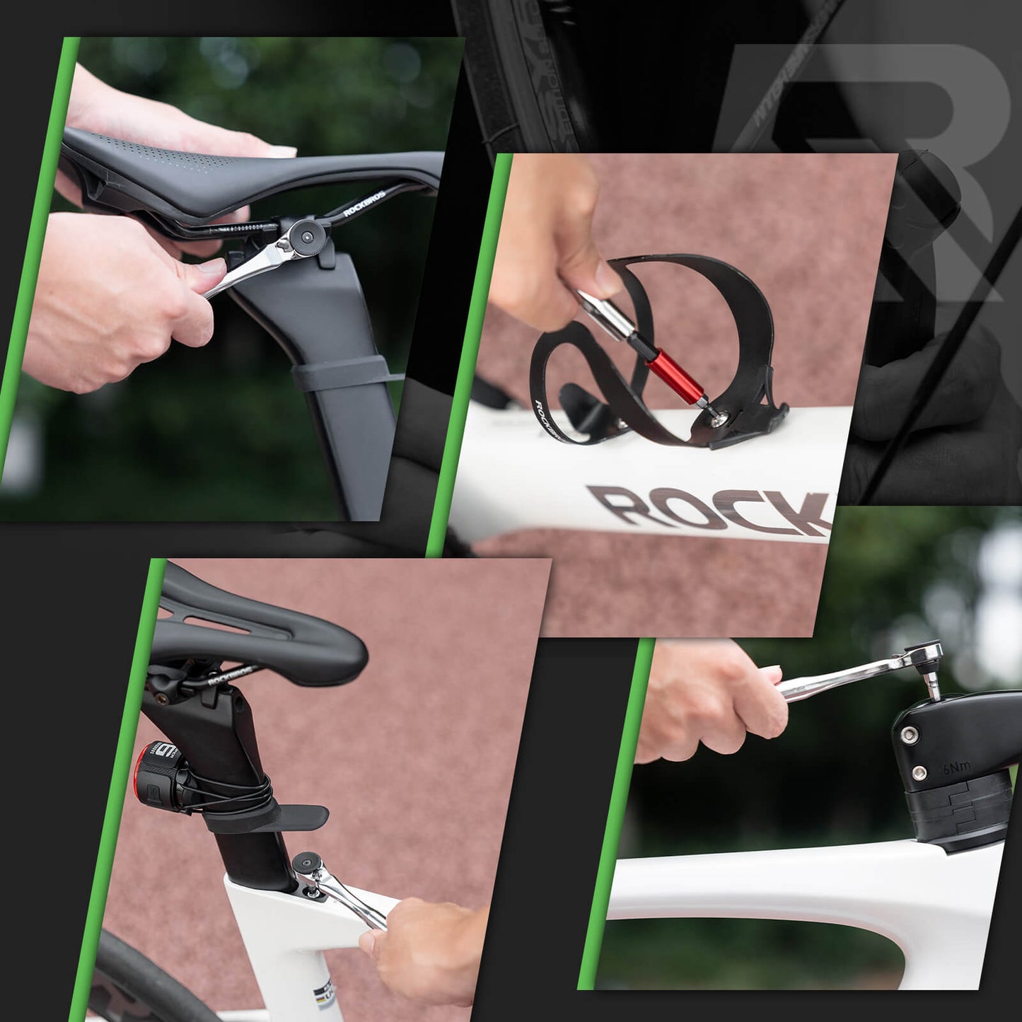 Magnetisches Fahrradwerkzeugset mit Ratschenschlüssel ROCKBROS