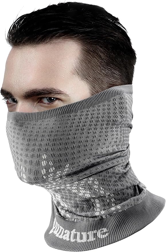 Qunature Multifunktionstuch Schlauchschal Winter Halstuch Winddichter Elastischer Atmungsaktiver Halswärmer Damen & Herren für Outdoor-Sport Skifahren Laufen Radfahren Wandern