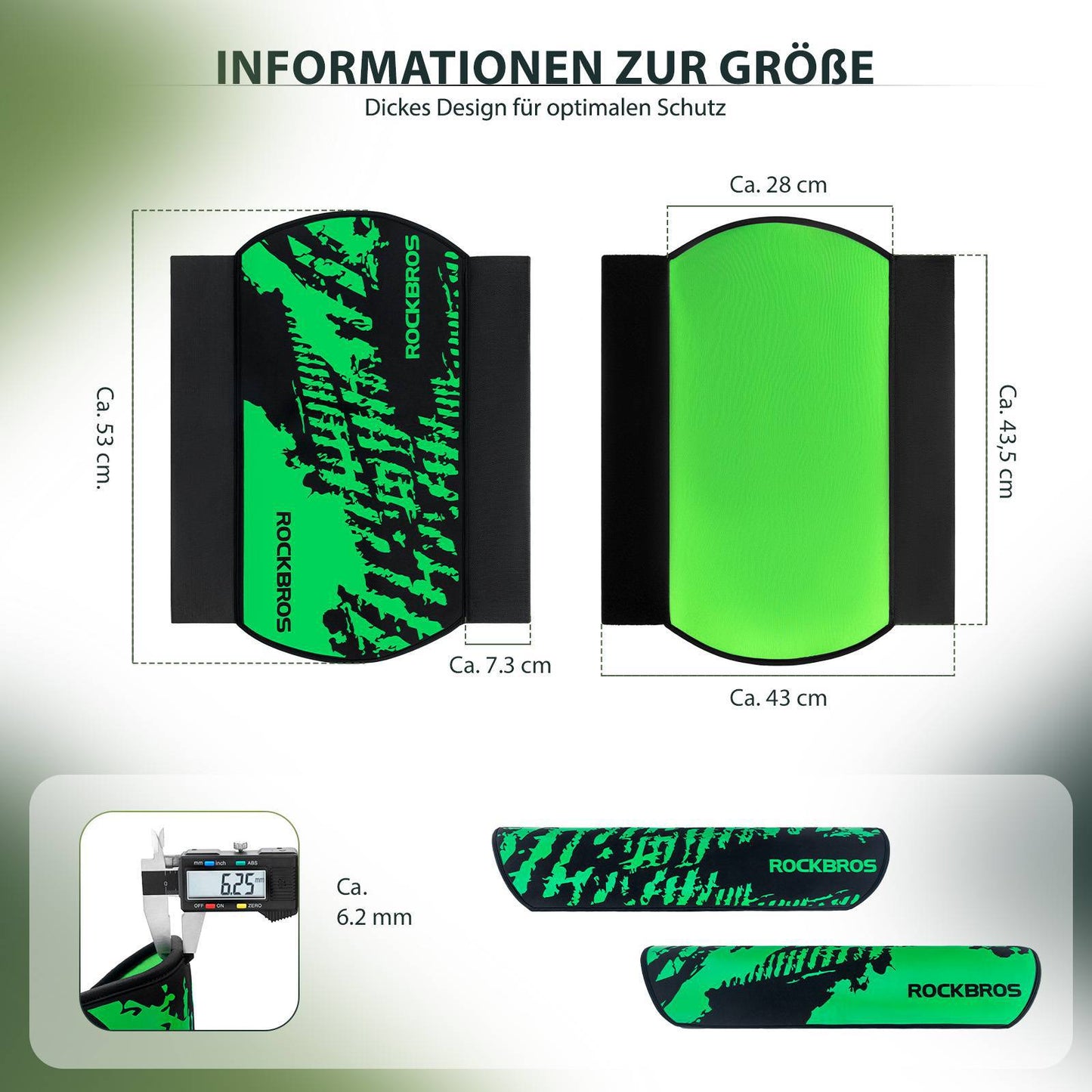 E-Bike Akku Lackschutz für integrierte Ebike Rahmenakku Schutz vor Kälte ROCKBROS