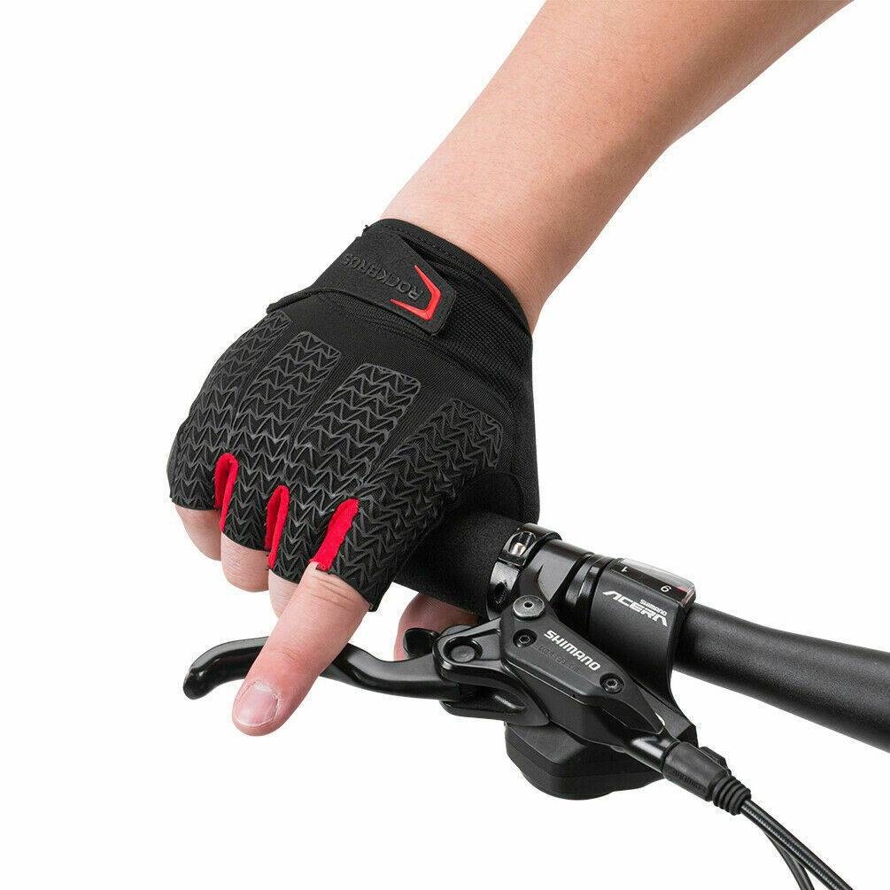 Fahrrad Handschuhe Damen Herren Halbfinger Fahrradhandschuhe ROCKBROS