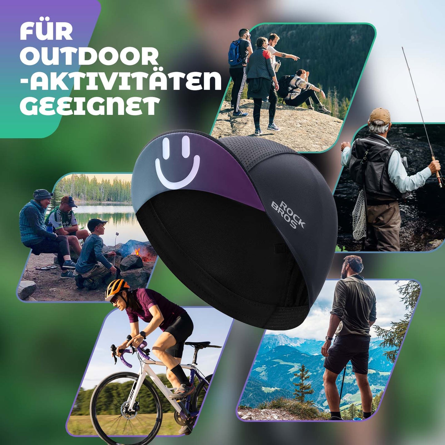 Sommer Fahrrad Kappe Anti-Schweiß Leichte Radmütze Unisex ROCKBROS