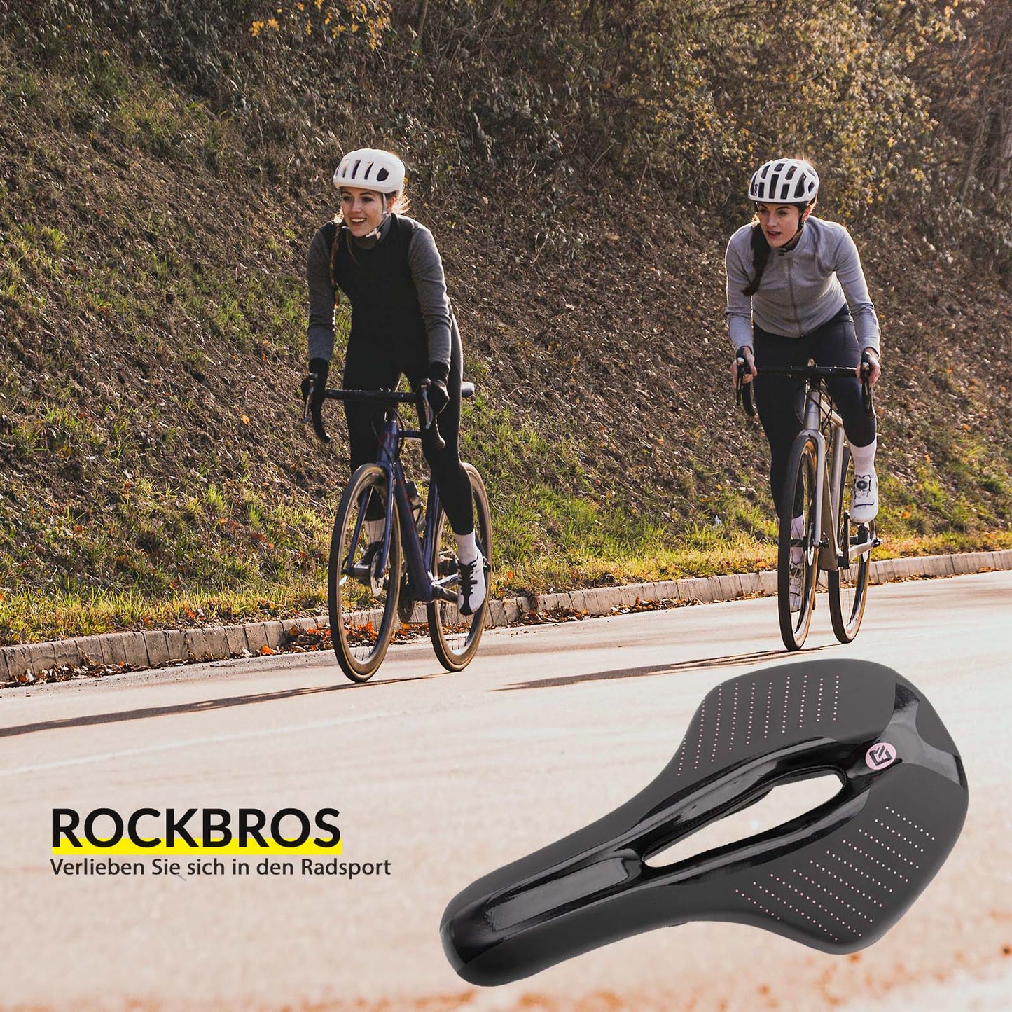 Fahrrad Sattel Ergonomischer Stoßdämpfender Fahrradsattel Unisex ROCKBROS