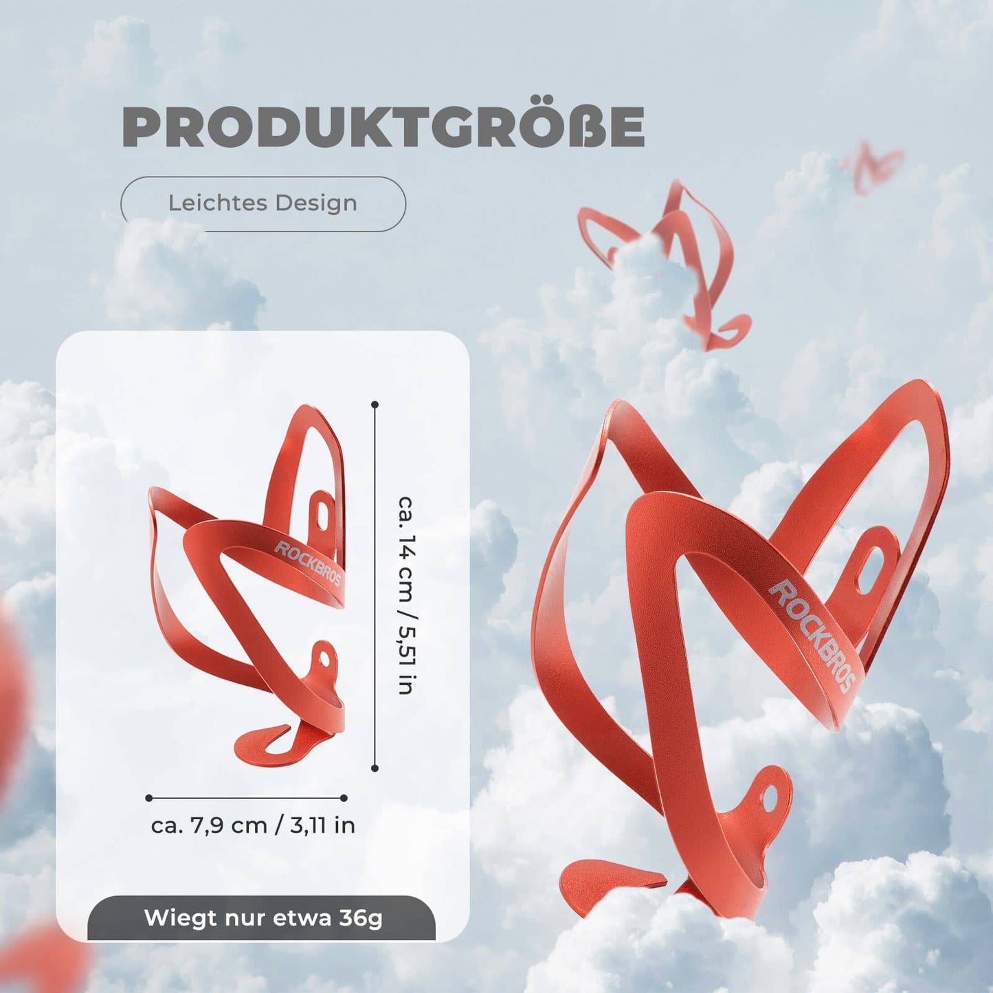 Flaschenhalter Fahrradzubehör Fahrrad Leicht Getränkehalter Befestig ROCKBROS