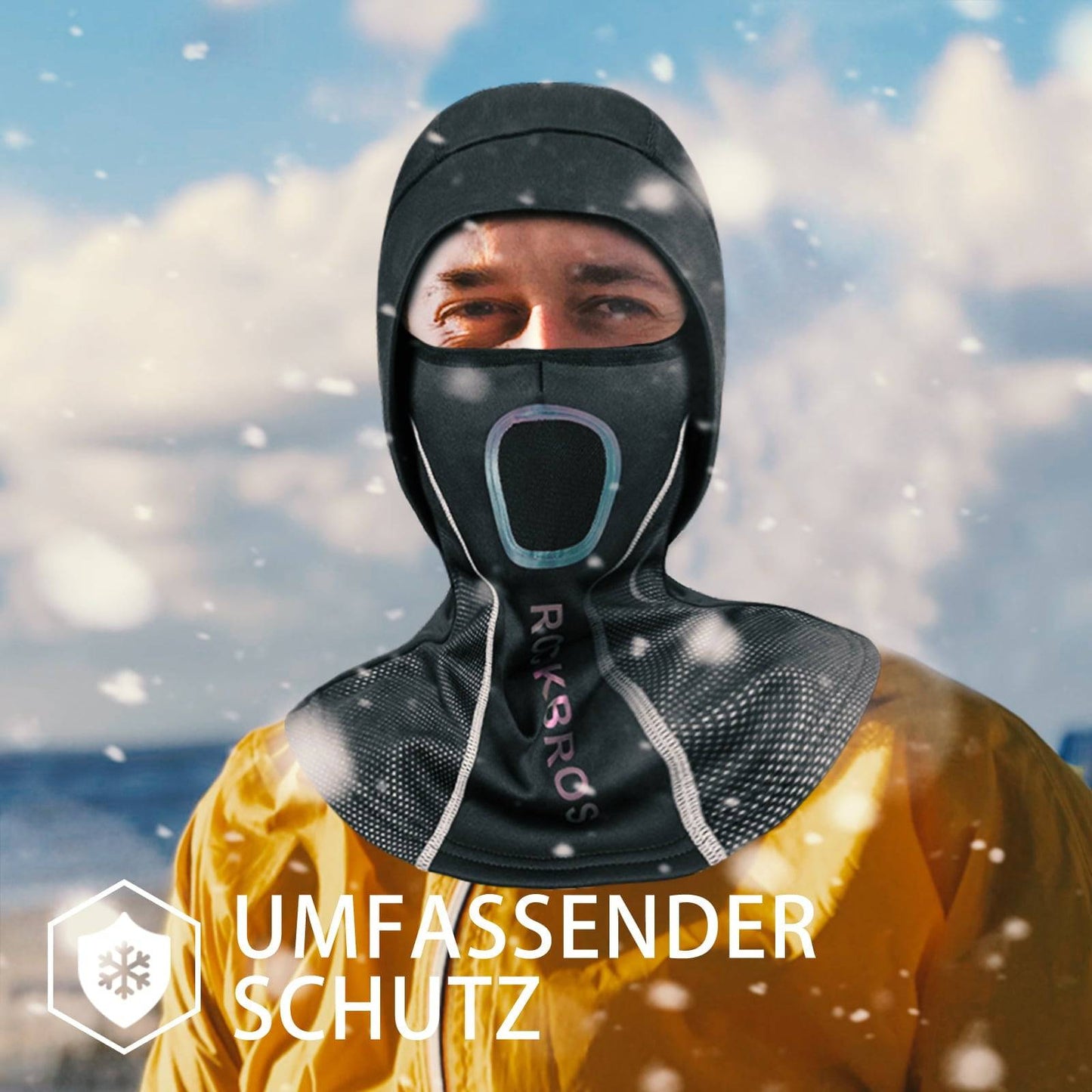 Sturmhaube mit atmungsaktivem Mesh für Outdoorsports Unisex ROCKBROS