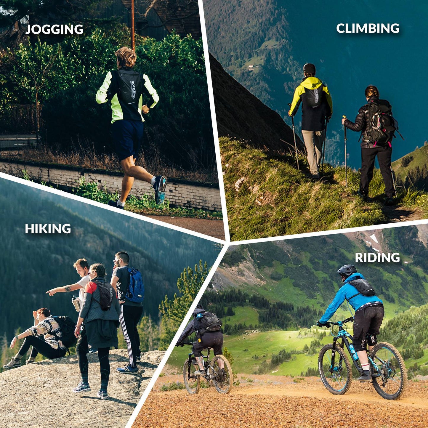 Ultraleicht Trinkblase Rucksack Fahrradrucksack mit Trinksystem 2L ROCKBROS