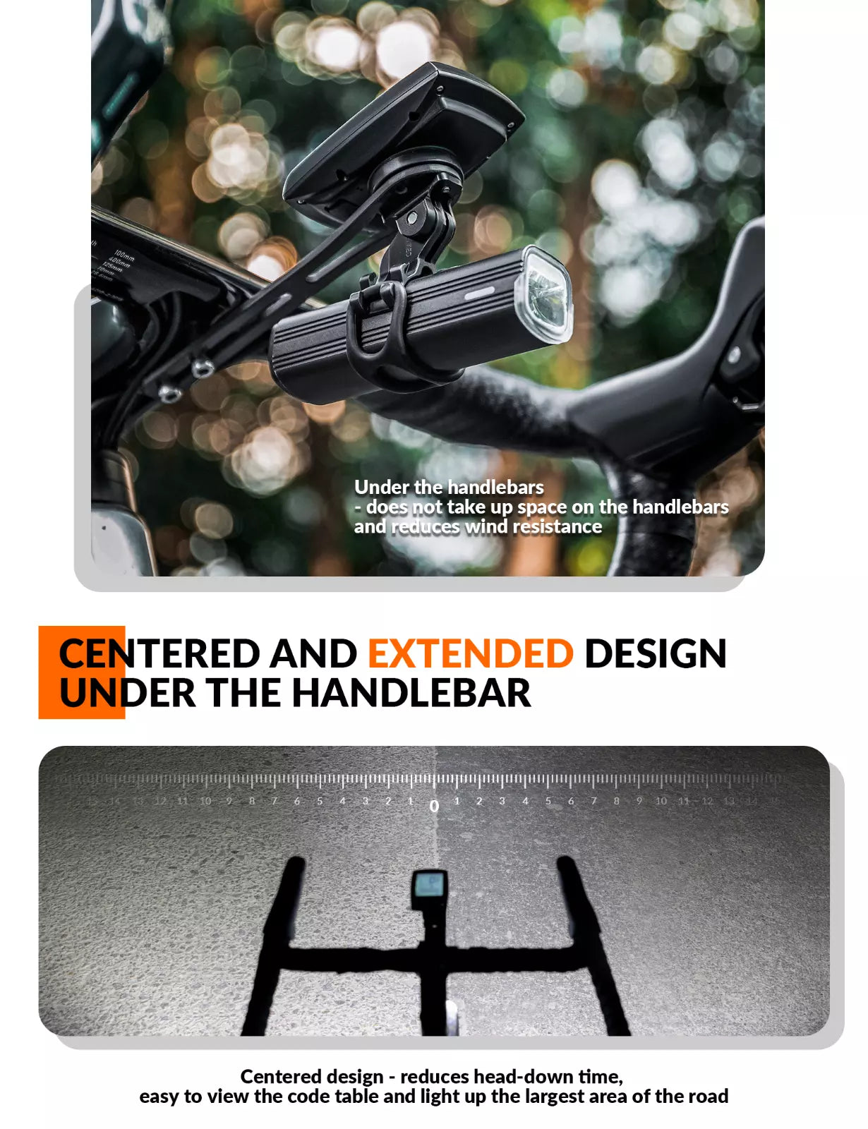ROCKBROS Fahrradcomputer GPS Halterung Fahrradlicht Adapter GoPro Carbon Fiber