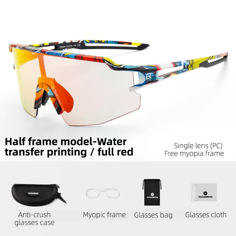ROCKBROS Polarisierte/Selbsttönende Sonnenbrille Radbrille Fahrrad UV4 –  futurebikeshop.de