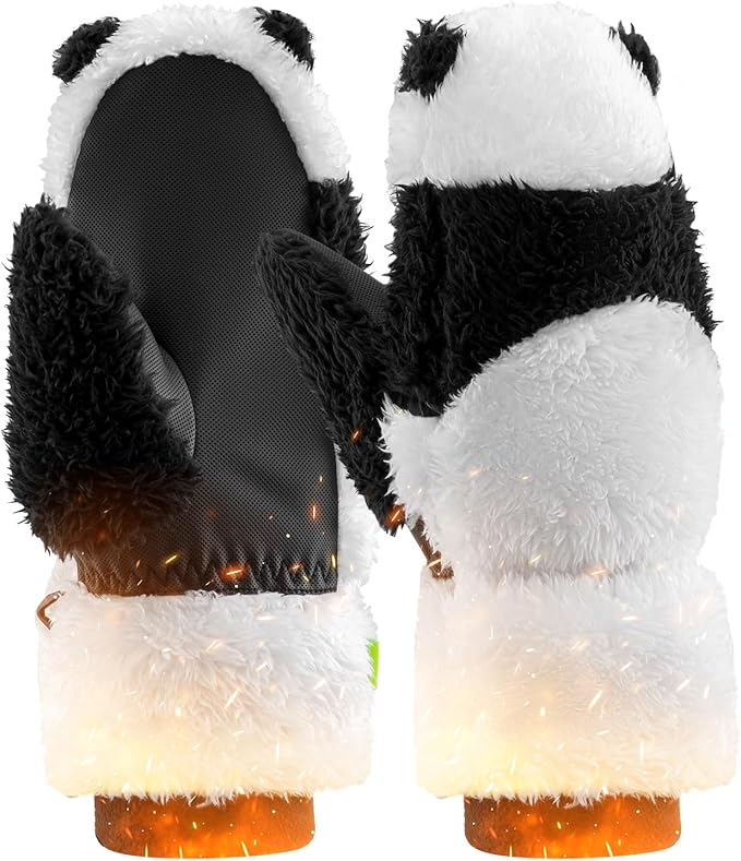 jah handschuhe Qunature Skihandschuhe Panda-Design Handschuhe für Kinder von 4–12 Jah –  futurebikeshop.de