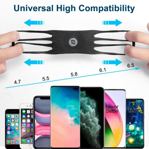 ROCKBROS Handyhalter Fahrrad 360° Drehbar Handyhalterung für 4.0-6.8" Smartphone