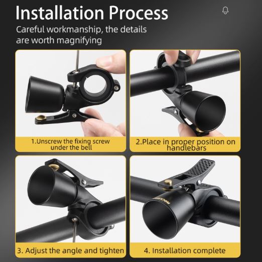 ROCKBROS Fahrradklingel Fahrrad Klang Hupe Horn Elektrisch Signalhorn Universal