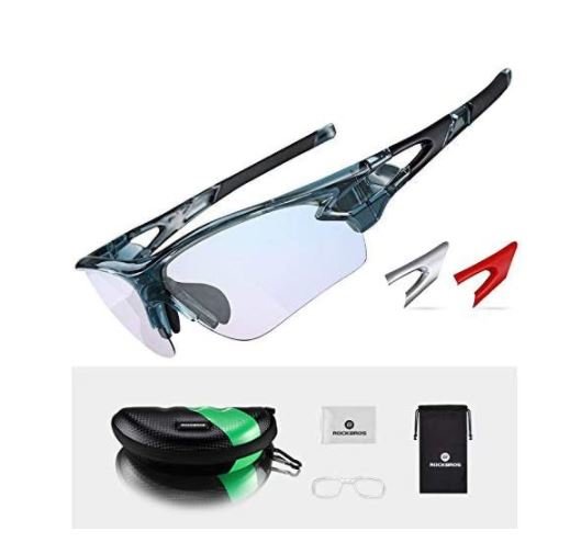 ROCKBROS 10068 Sonnenbrille Photochromatische Fahrradbrillen Selbsttönend