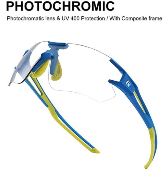 ROCKBROS 10125 Photochrome Fahrradbrille Transprante Selbsttönende
