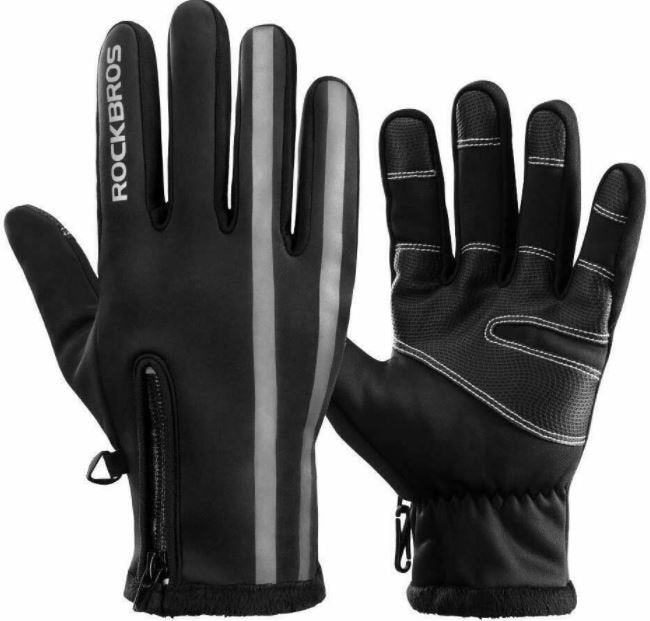 ROCKBROS Motorrad Handschuhe Fahrrad Handschuhe Winter Touchscreen Wasserdicht