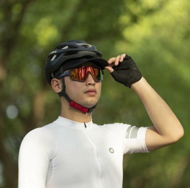 ROCKBROS Sommer Mütze Fahrradkappe unter Helm Kappe Eisseide Outdoorsport