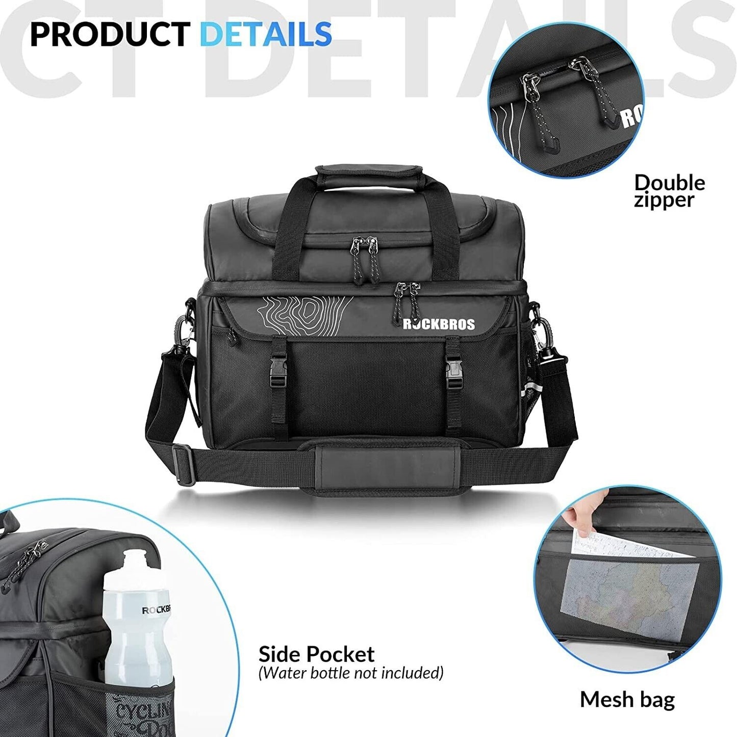 ROCKBROS Fahrradtasche Isolierende Picknicktasche Gepäckträger Tasche 11L