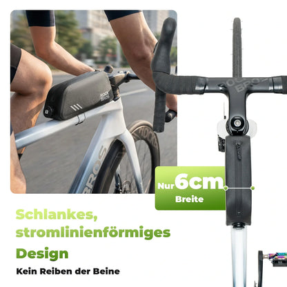 ROCKBROS 0,9L Fahrrad Oberrohrtasche Wasserdicht Drehverschluss