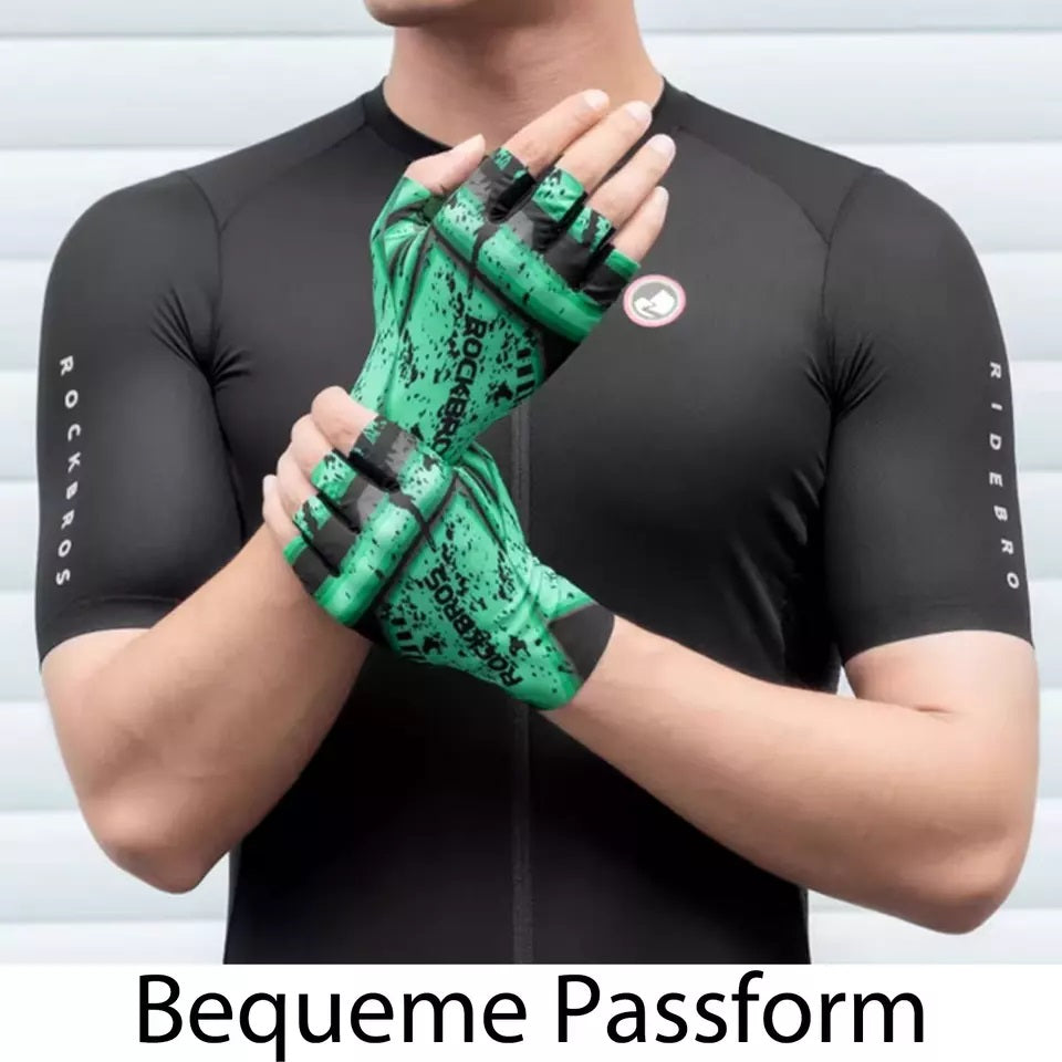 fahrradhandschuhe ohne finger ROCKBROS Fahrradhandschuhe Sport Halbfingerhandschuhe ohne Finger SBR – futurebikeshop.de
