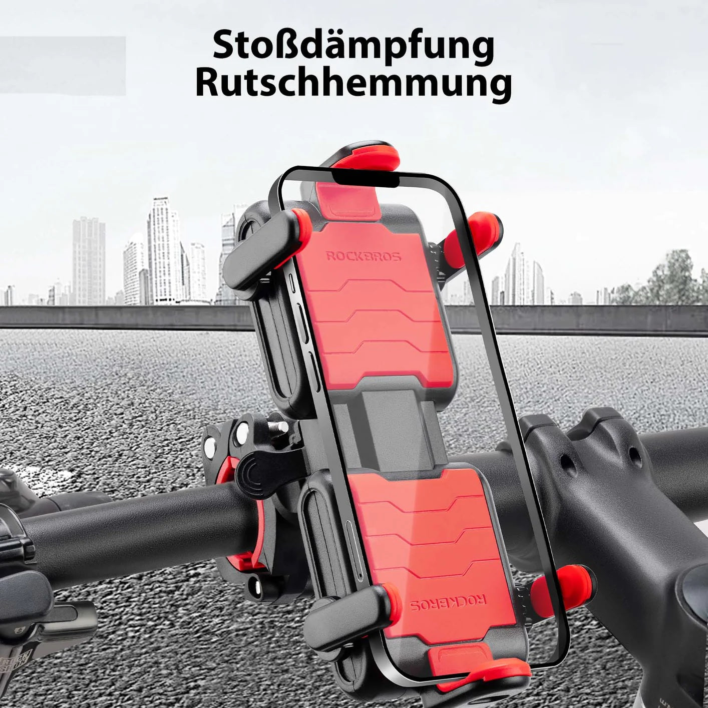ROCKBROS Halterung Handyhalterung Fahrrad Motorrad Universal 360