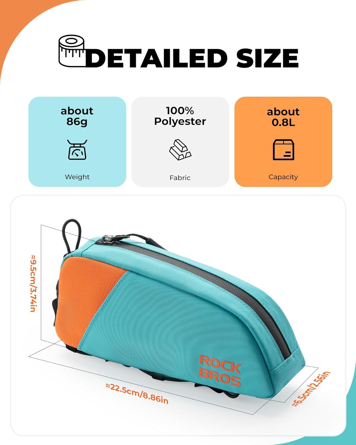 fahrradtasche für oberrohr ROCKBROS Fahrradtasche Rahmentasche Oberrohr – futurebikeshop.de