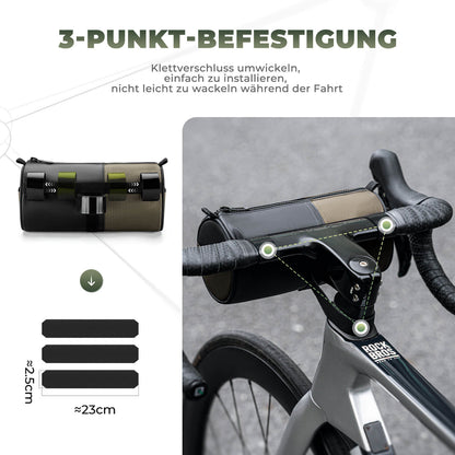 Fahrradtasche Zylindrische Lenkertasche 1,7L mit Schultergurt ROCKBROS