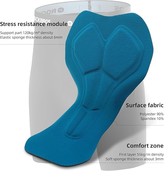sitzpolster rennrad ROCKBROS Fahrradhose Doppellagig Abnehmbar Sporthose Lang Radhose mit – futurebikeshop.de
