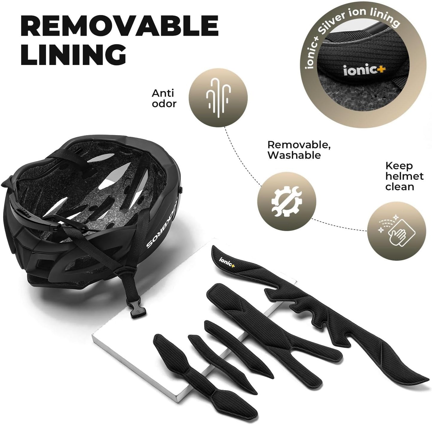 ROCKBROS Fahrradhelm Erwachsene mit Visier Magnetische Abnehmbarer Atmungsaktiv Einstellbare für Damen und Herren 58-62cm