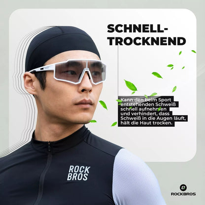 ROCKBROS Fahrradkappe COOLMAX Unterziehmütze Radsport Helmmütze Fahrrad Cap Sommer UPF50+