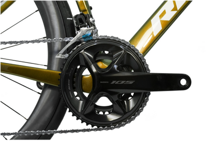RINOS Carbon Rennrad 700C Shimano 105 R7120 24 Gänge Odin 4.1 mit Carbon Laufrädern