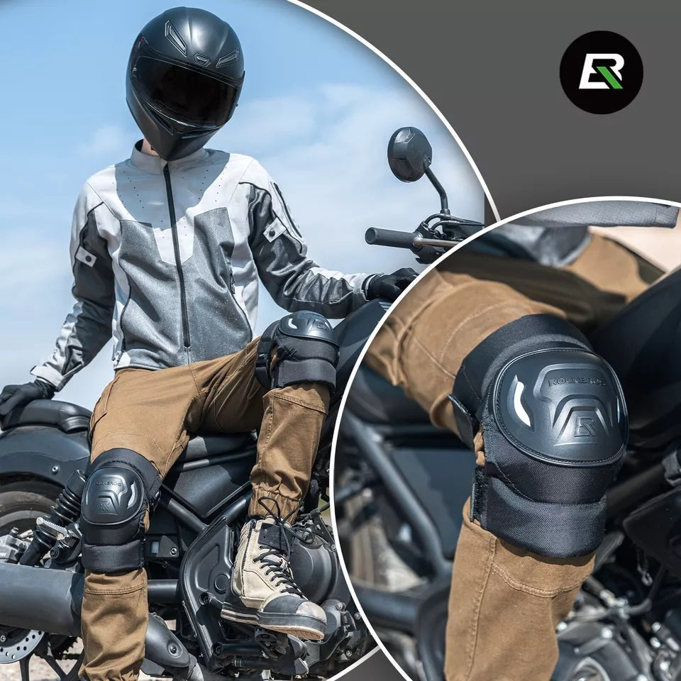 mountainbike knieschoner damen ROCKBROS 1 paar Knieschoner Knieschützer Motorrad/Fahrrad Damen/Herren – futurebikeshop.de