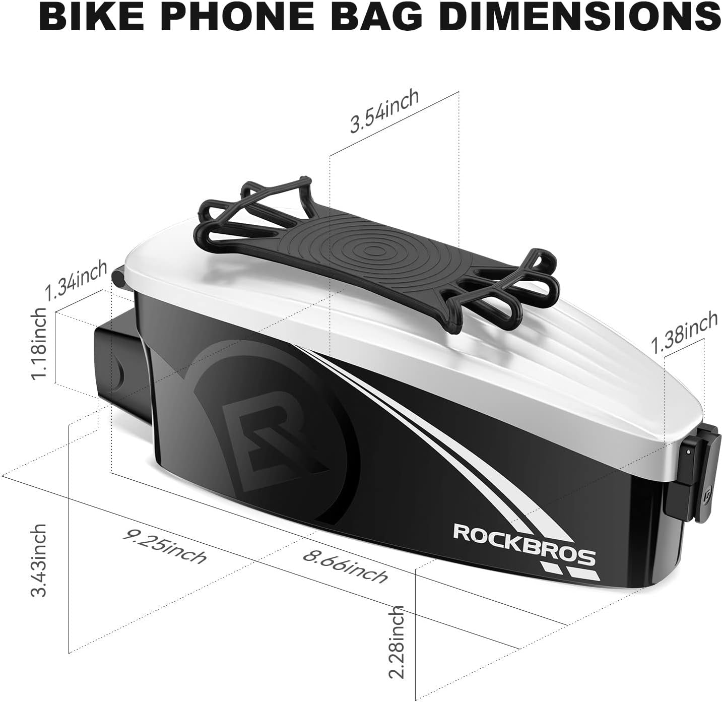 fahrradtasche mit handyhalterung ROCKBROS Fahrradtasche Rahmentasche mit Handyhalterung für 4-6,5 Zoll – futurebikeshop.de
