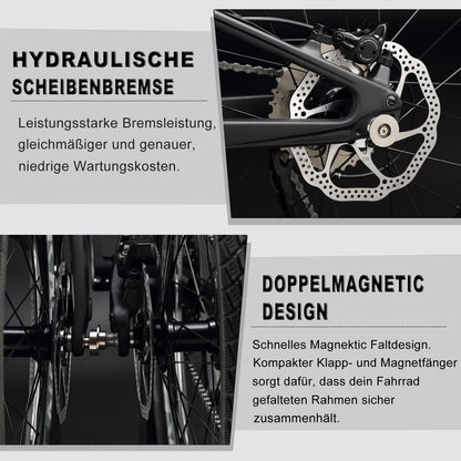 KABON City Faltrad Carbon Shimano Altus 9S 20 Zoll mit Carbon Laufrädern