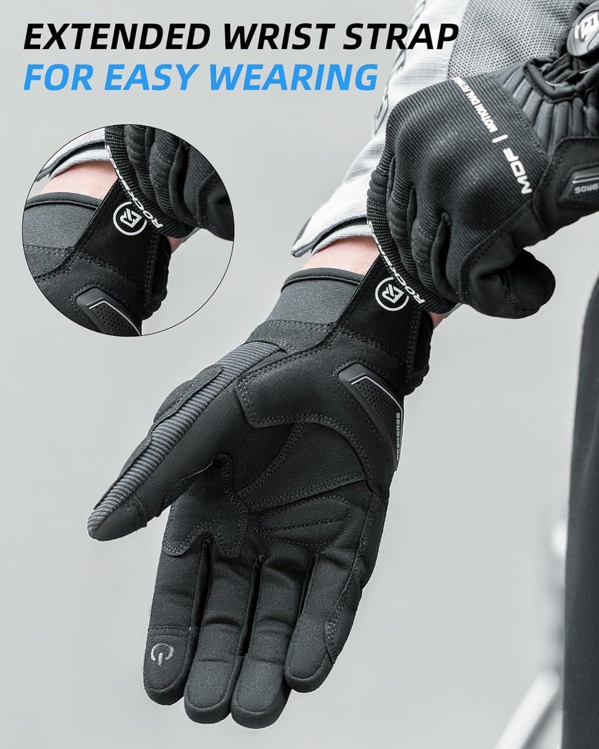 ROCKBROS Motorradhandschuhe Herren Handschuhe Motorrad Sommer Schutzha –