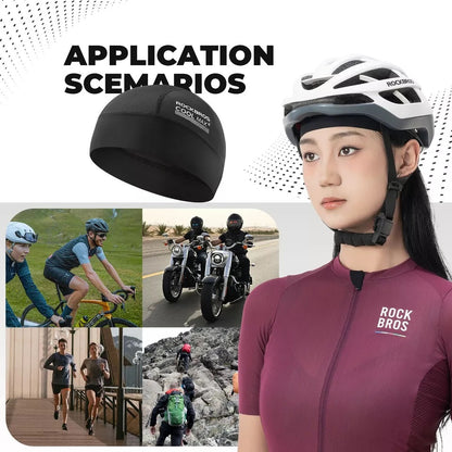fahrradhelm unterziehmütze sommer ROCKBROS Fahrradkappe COOLMAX Unterziehmütze Radsport Helmmütze Fahrra – futurebikeshop.de