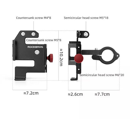 ROCKBROS Fahrrad Handyhalter Lenker Telefonhalterung für Smartphone 4,7-7,09''