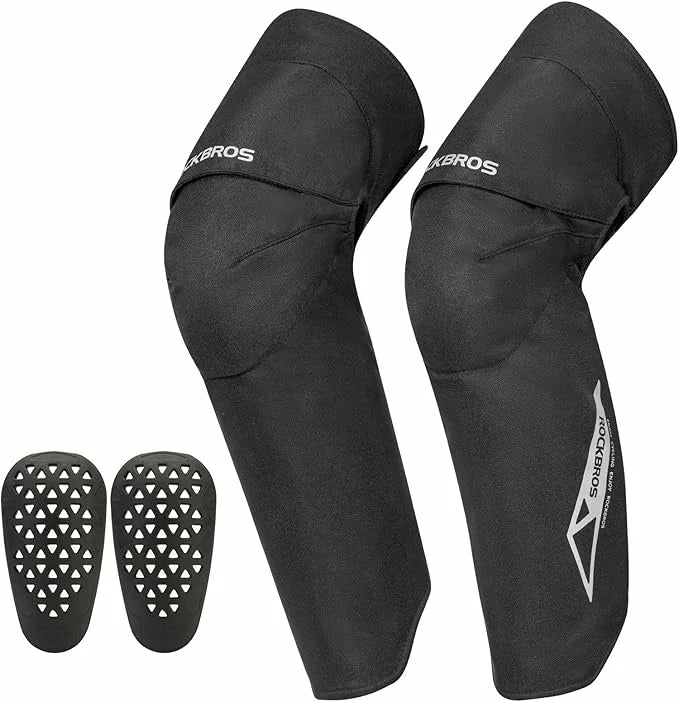 ROCKBROS Beinlinge Knieschutz Winter 1 Paar Knieschoner Fleece Winddicht