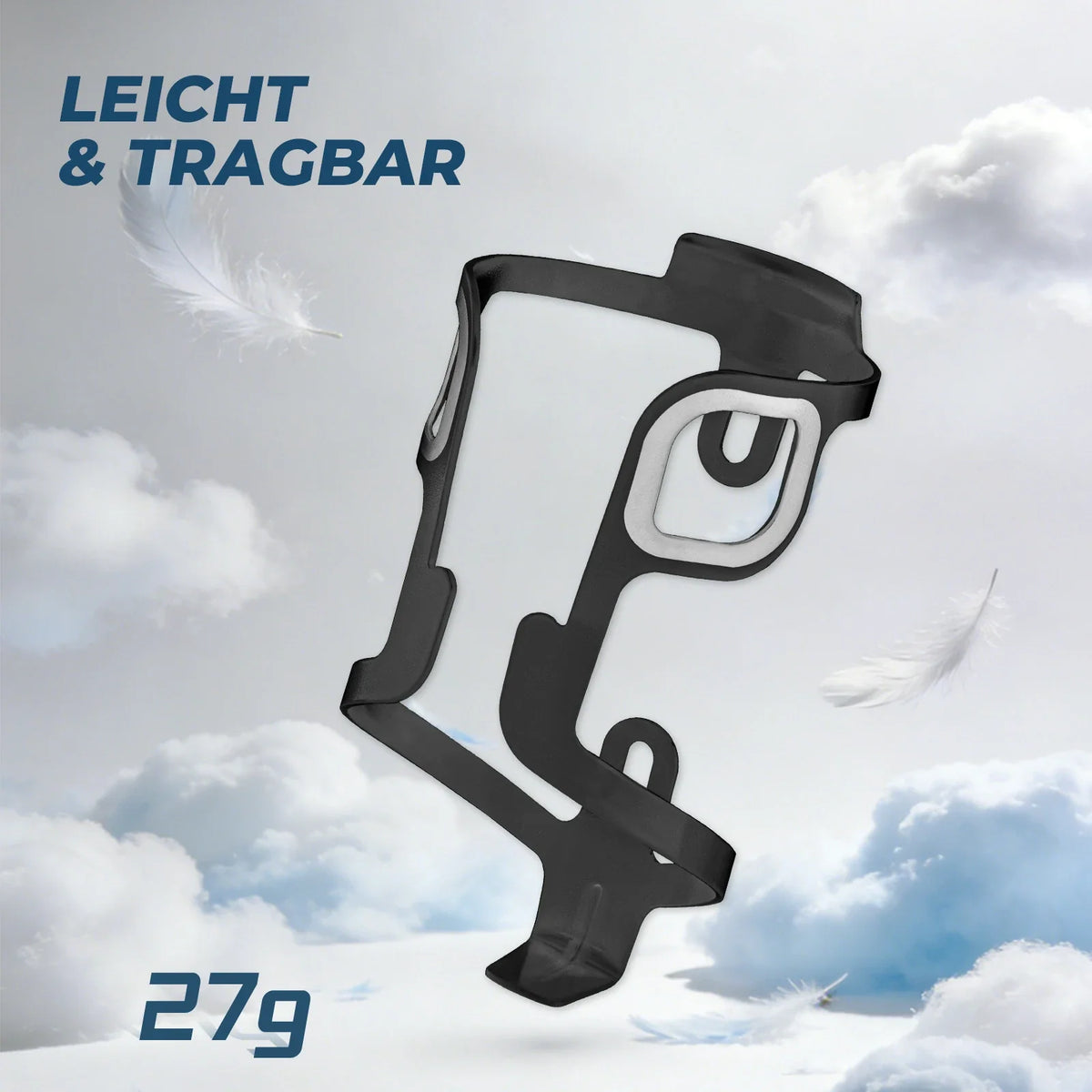 ROCKBROS Fahrrad Flaschenhalter Aluminium 27g für Trinkflaschen bis 75mm