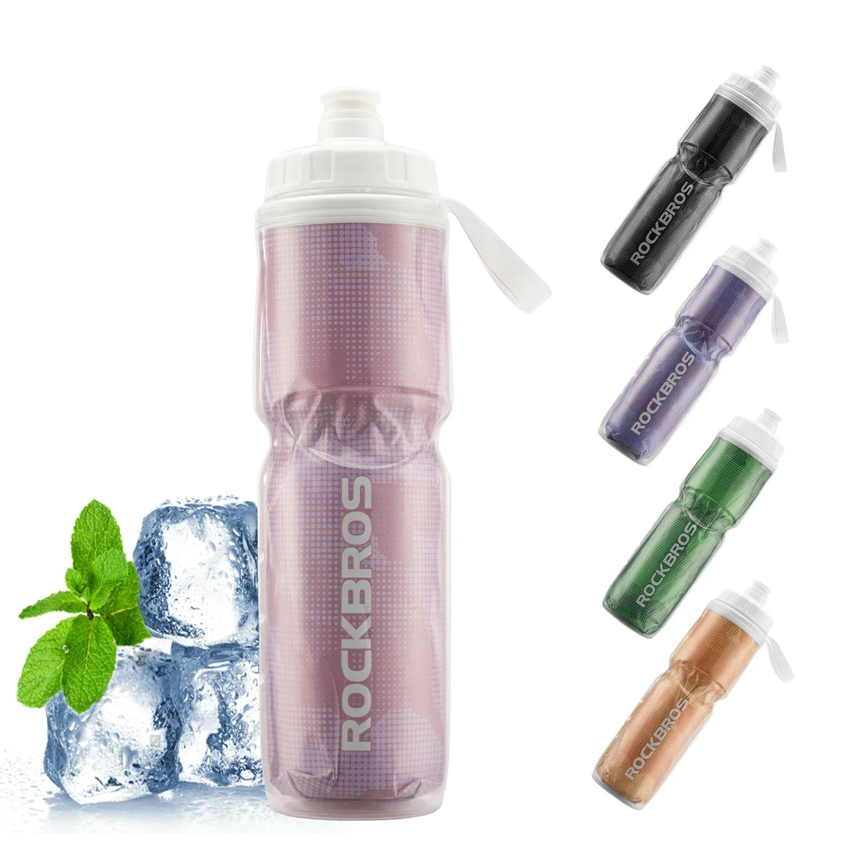 ROCKBROS Fahrrad Trinkflasche 670ML Drückbare