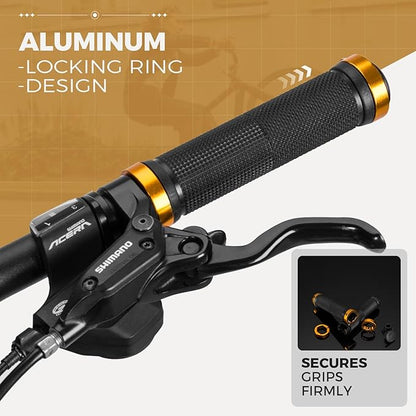 ROCKBROS Fahrradgriffe 22mm mit Aluminium Lock-On System