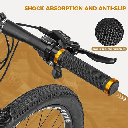 ROCKBROS Fahrradgriffe 22mm mit Aluminium Lock-On System