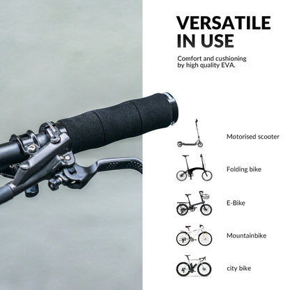 ROCKBROS Fahrradgriffe rutschfeste Eva Schwamm Fahrrad Lenkergriffe mit Aluminium 22MM
