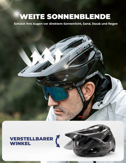 ROCKBROS Fahrradhelm mit Belüftungssystem Verstellbar & Leicht