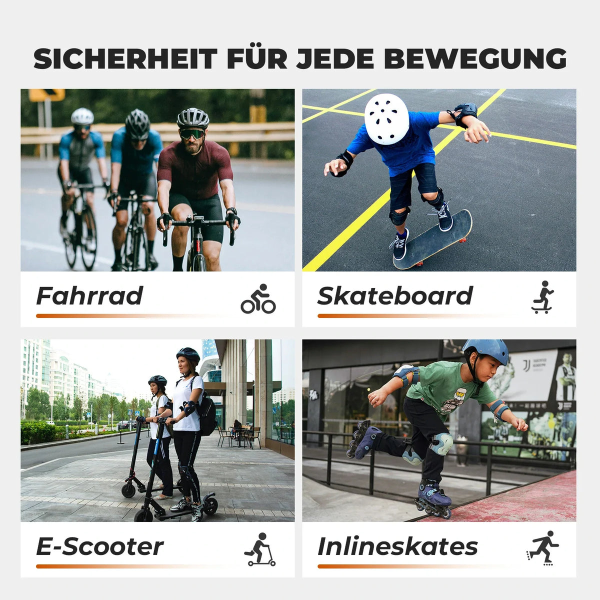 ROCKBROS Fahrradhelm mit Magnetverschluss –54-60CM