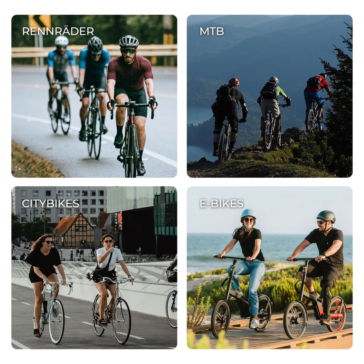 ROCKBROS Fahrradpedale rutschfest– Aluminium Plattformpedale mit Reflektoren, abgedichtetem Kugellager, Anti-Rutsch-Pins, 9/16" Achse