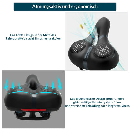 ROCKBROS Fahrradsattel mit Memory-Foam, Bequem & Druckentlastend