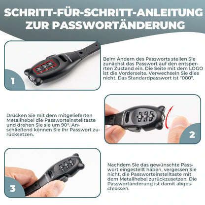 ROCKBROS Fahrradschloss, Kabelschloss Fahrrad mit 3 Zahlencode