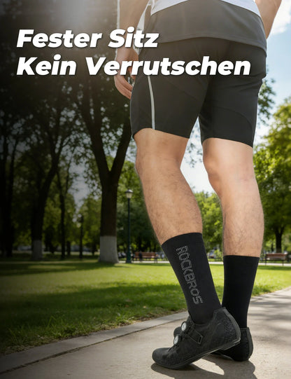 ROCKBROS Fahrradsocken Reflektierendes Logo Zweipaarpackung