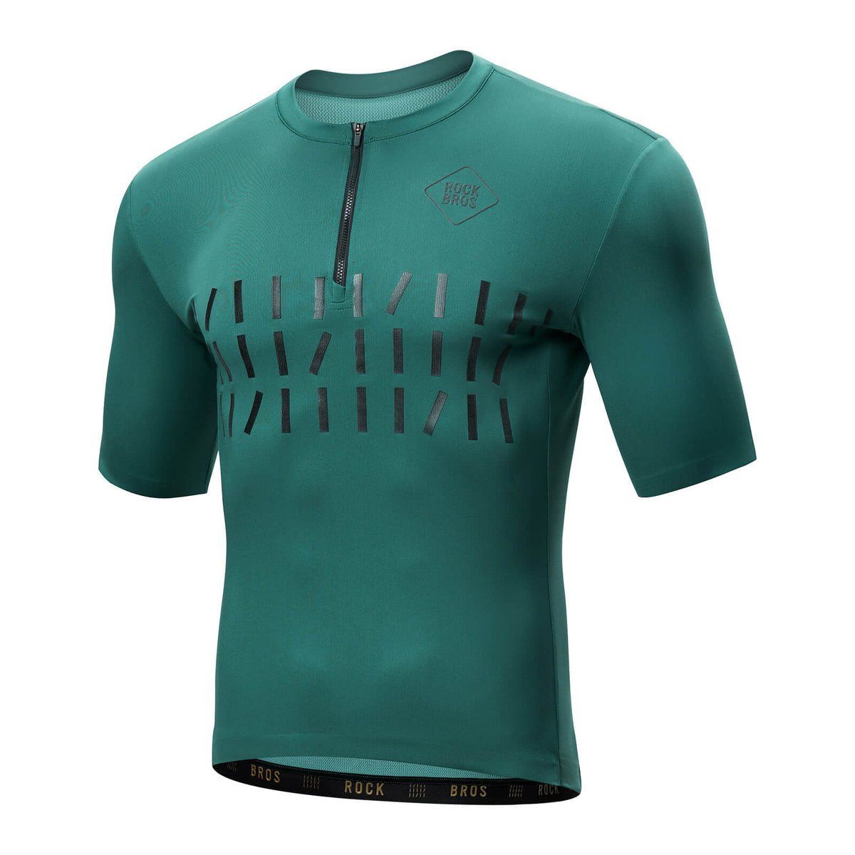 ROCKBROS Fahrradtrikot Kurzarm Herren Atmungsaktives und Schnelltrocknend Jersey Reflektierende
