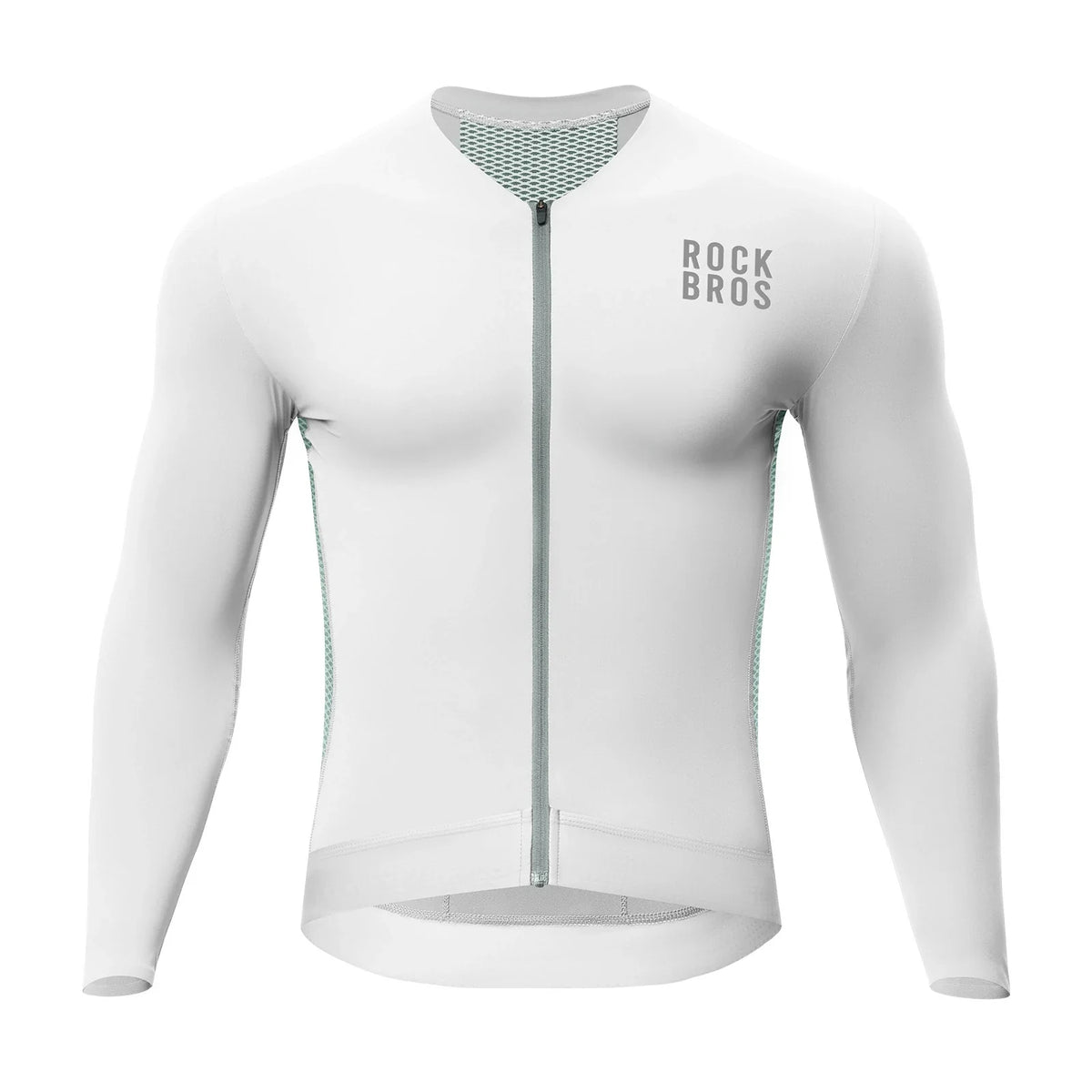 ROCKBROS Fahrradtrikot Radtrikot Langarm Herren, Atmungsaktiv und Schnelltrocknend, Elastisches