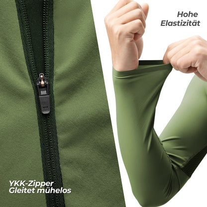 ROCKBROS Fahrradtrikot Radtrikot Langarm Herren, Atmungsaktiv und Schnelltrocknend, Elastisches